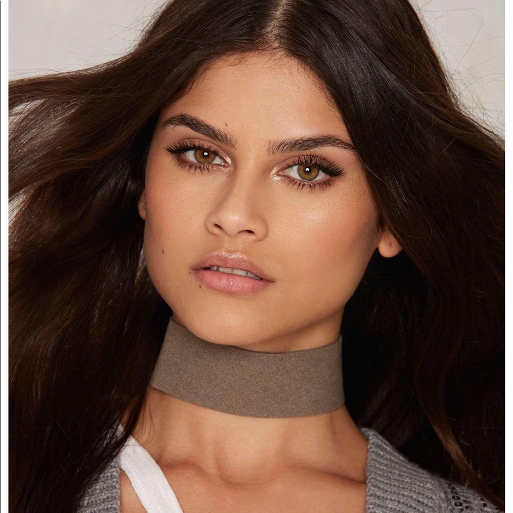 Nasty Gal Mathilde Grey Vegan Suede Choker